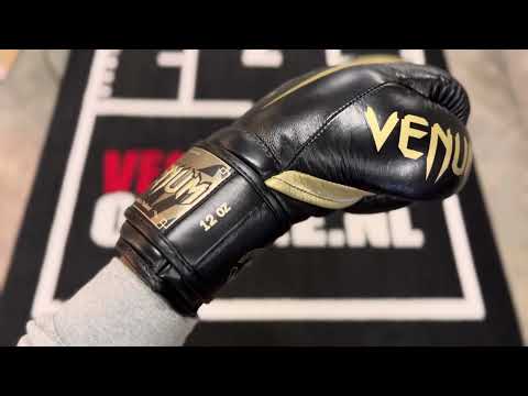 Venum Bokshandschoenen Giant 3.0 - Nappa Leer - Zwart/Goud