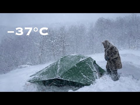 Can I Survive Alone in a −37°C Blizzard? | Extreme Cold Camping & Survival