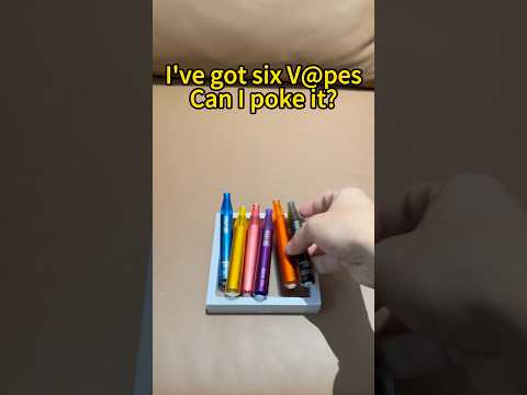 I’ve got six V@pes, can I poke it? #magic  #tricks #vape  #games  #play  #shorts