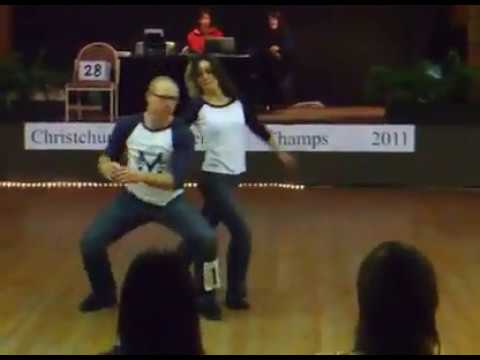 Royce & Catherine. Ceroc Chch champs 2011 ADV A Spotlight Dance