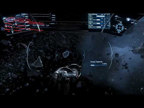 An hour of mining in Star Citizen.