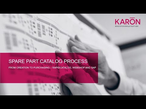 Integrated Spare Part Catalog Process – from creation to purchasing