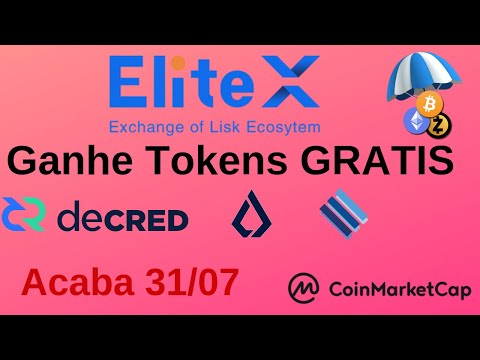 EliteX - Ganhe Tokens "LISK-LML-DCR" 100% Gratis "Ja Listado" Acaba 31/07