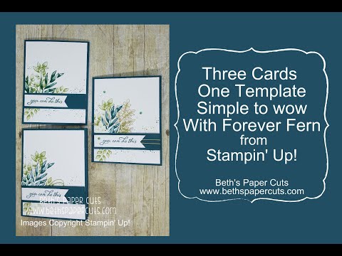 Simple to Wow with Forever Fern from Stampin' Up!  ~ Beth's Paper Cuts