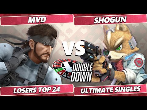Double Down 2022 Top 24 - MVD (Snake) Vs. Shogun (Fox) SSBU Smash Ultimate Tournament