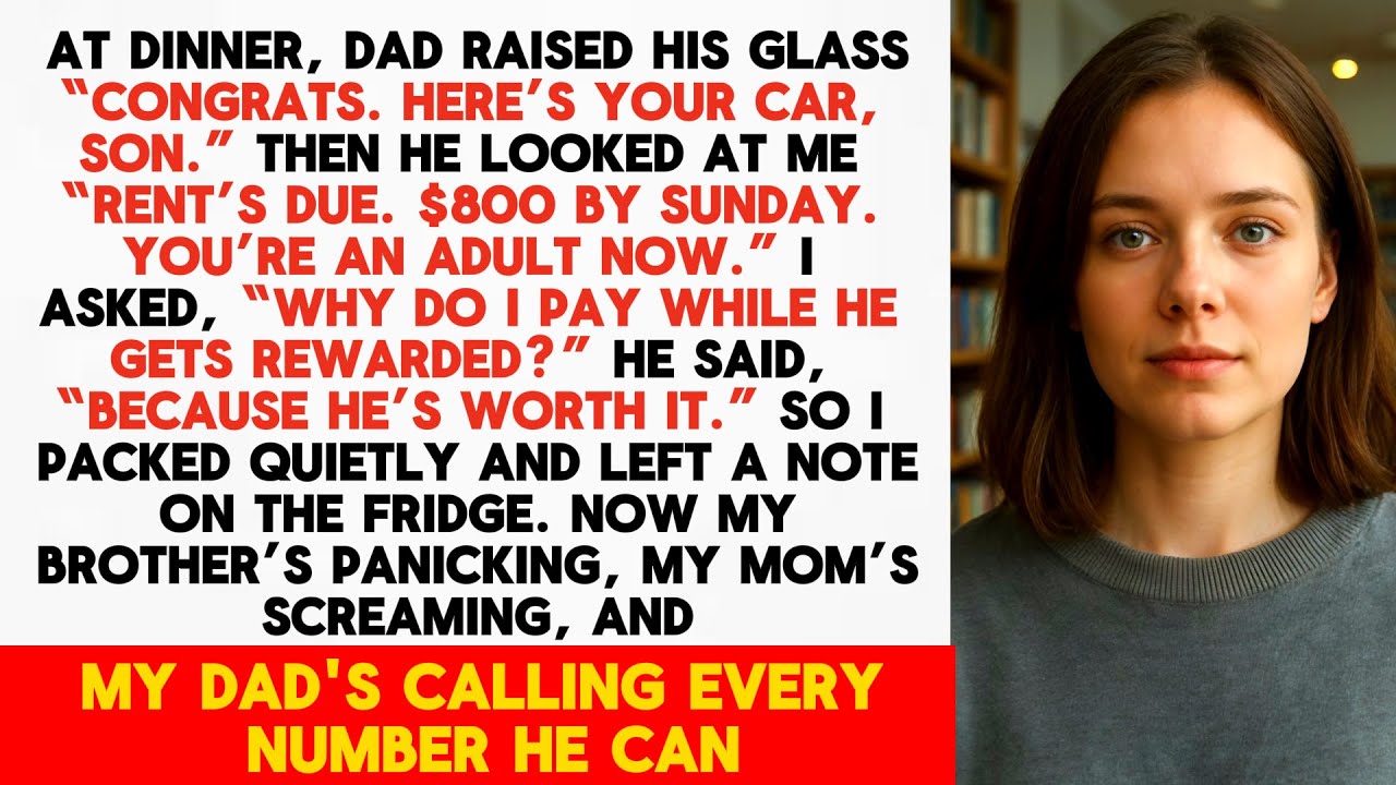 My Brother Got a Car for Graduating. I Got a Bill for Rent. I Left Without a Word, But Left a Note..