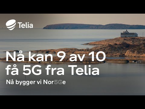 9 av 10 nordmenn kan nå få 5G fra Telia