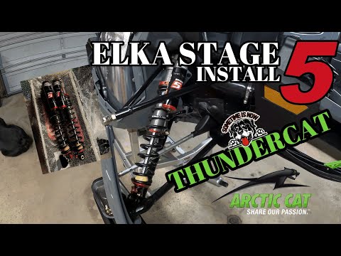 THUNDERCAT SIDEWINDER INSTALLING ELKA STAGE 5 FRONT SHOCKS