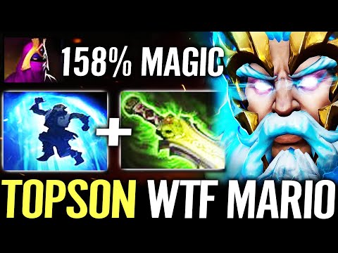 🔥 TOPSON Super Mario MID — NEW ZEUS Godlike HEAVENLY JUMP Ethereal Blade + Veil Dota 2 Pro