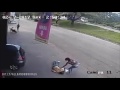 Brazilian Man Gets Struck By A Flying Tire And Slams Into Pavement In Freak Accident