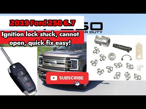 How to fix ignition lock not opening (stuck closed) on 2016-2022 Ford F150, F250 easy and quick fix!