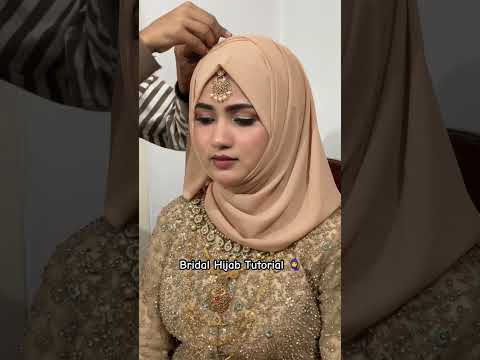 Bridal Hijab rolling tutorial🤍 #bridalhijab #bridalhijabtutorial #bridalmakeup #hdmakeup  #music