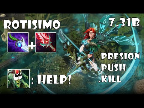 Windranger Diffusal + BloodThorn 100% Counter de Medusa   Godadico Dota