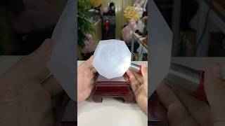 Đa Giác Đá Thạch Anh Trắng Tự Nhiên Loại Tinh Thể Đẹp 2.5kg-14cm