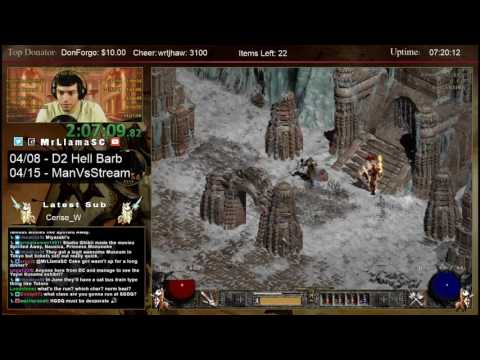 Diablo 2- Hell Barbarian Speedrun - Plugy% Part 2