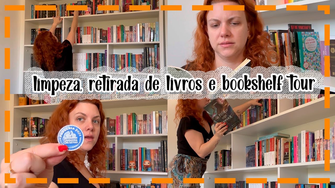 [Vloguei #19] - Arrumação da estante, retirada de livros e bookshelf tour