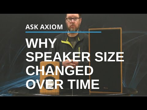 Why Speaker Design Changed Over Time:  Can Smaller Be Just As Good?