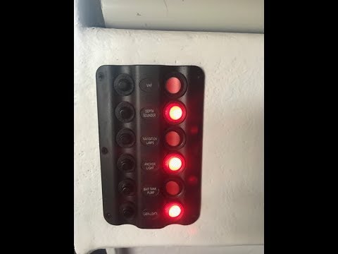 Boat switch panel with breakers (no more replacing fuses)