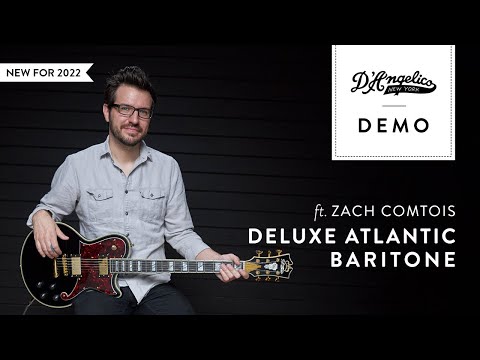 D'Angelico Deluxe Atlantic Baritone - Solid Black image 8
