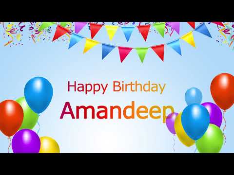 Happy Birthday Amandeep