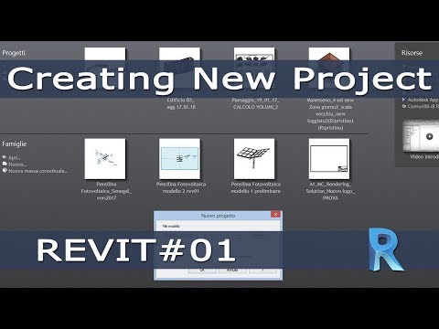 REVIT #01 - Come Creare un Nuovo Progetto (Creating New Project from Template)