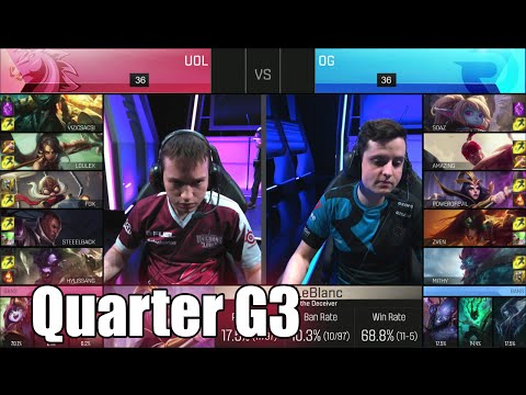 Origen vs Unicorns of Love | Game 3 Quarter Finals S6 EU LCS Spring 2016 Playoffs | OG vs UOL G3