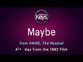 MAYBE From The Musical ANNIE In Ab Key From The 1982 Film With LYRICS