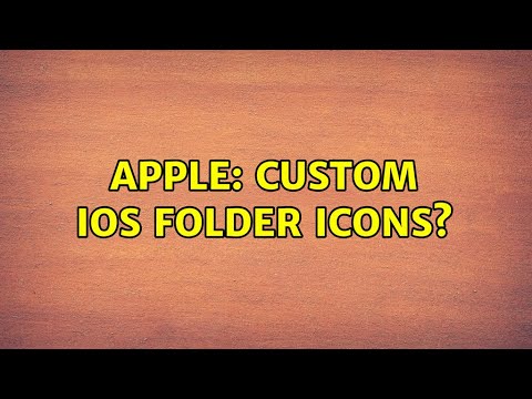 Apple: Custom iOS folder icons?