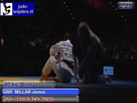 Judo 2009 Birmingham: Millar (GBR) - Abdulaev (RUS) [-60kg].