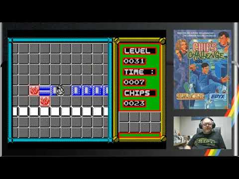 A knot, some fire, and not enough time (Chip's Challenge / 1990) Level 31