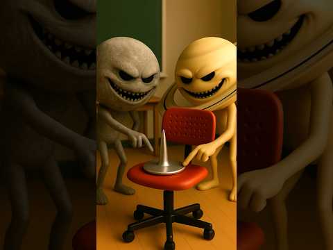 The Moon and Saturn put a thumbtack on Earth’s chair! 🌕🪐📌🌍😱 #moon #themoonwakesup #cosmichorror