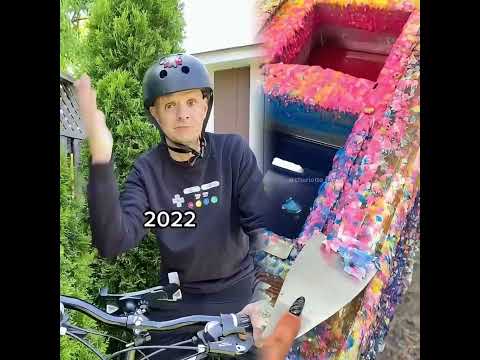 Evolution of helmets 😬#dadsoftiktok #80s #genz #relatable #generations