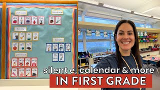 Teaching Silent E, Calendar Skills, and More in First Grade // January 2025 Teaching Vlog