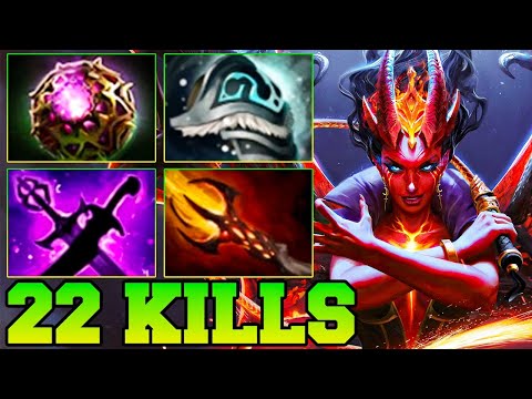 22 Kills QOP Dota 2 Mid - Best Queen Of Pain Dota 2 Pro Gameplay Guide Build 7.36