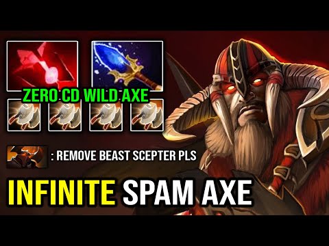 WTF Q SPAMMING 0s CD 100% Imba Infinite Flying Wild Axes with Aghanim Bloodstone 9K MMR Beastmaster