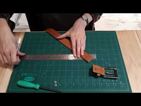 Raccourcir sa ceinture en cuir soi-même | DIY - YouTube