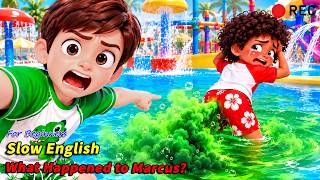 😱🌊 VLOG: WATER PARK CHAOS! Max’s Slide Disaster & Prank Turns Into TOTAL NIGHTMARE | Slow English A2