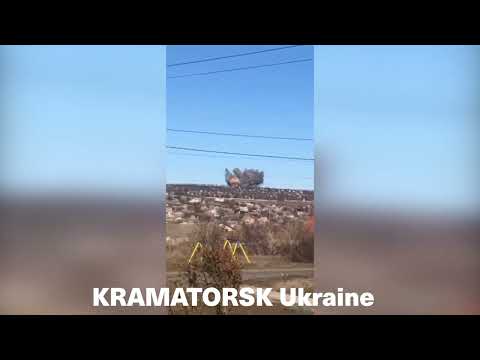 Kramatorsk Ukraine War big Explosions