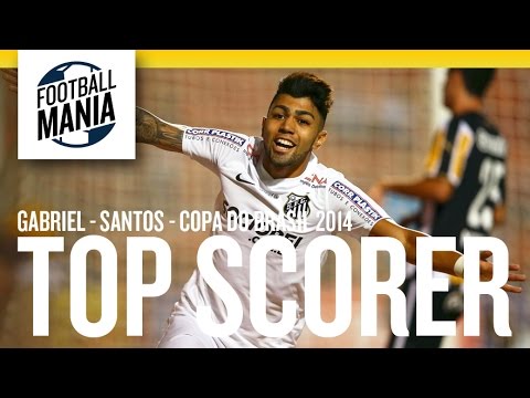 Gabriel (Santos FC) - Copa do Brasil 2014 Top Scorer - 6 Goals