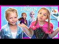 Kin Tin Frozen 2 Movie in Real Life | Elsa and Anna Pretend Play with Kids Diana Show
