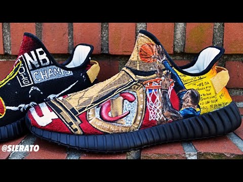 Video Thumbnail of Full Custom | Lebron James “LeGOAT” Yeezy Boost 350 V2 by Sierato