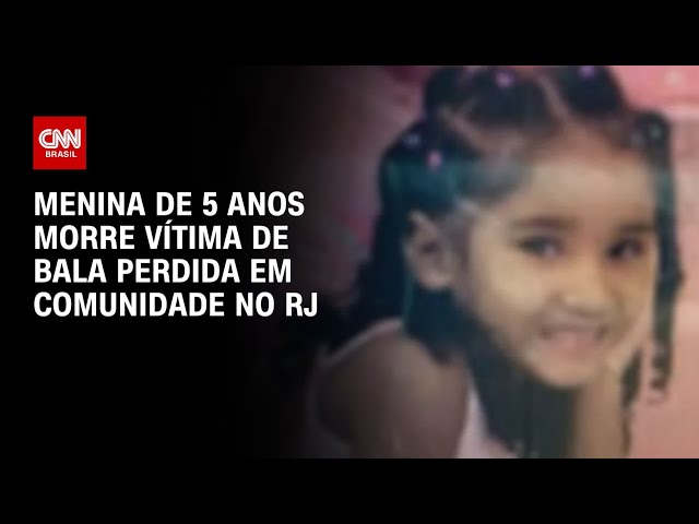 Menina de 5 anos morre vítima de bala perdida em comunidade no RJ | CNN 360º