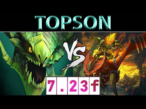 TOPSON [Viper] vs [Batrider] ► God Tier EU Ranked ► Dota 2 7.23f