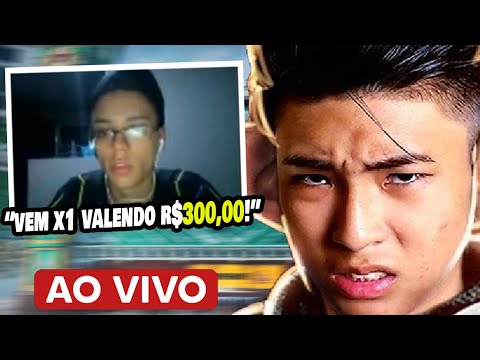 UM STREAMER ME DESAFIOU AO VIVO PRO X1 VALENDO R$300,00! (COD MOBILE)