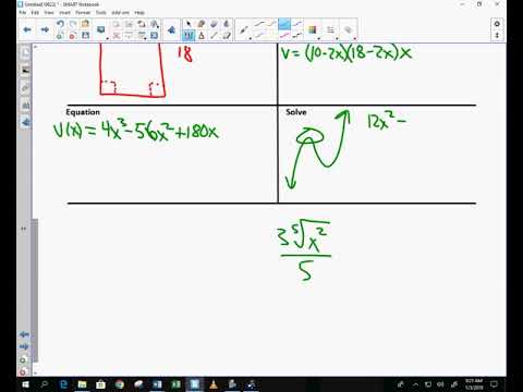Calculus Unit 4 7 Notes Optimization Day 1 2019