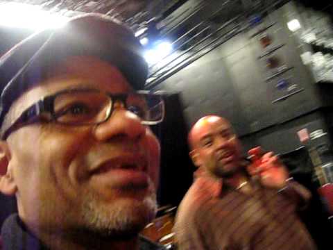 @kirkwhalum - before the show at the Nokia Theatre