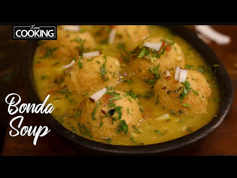 Bonda Soup Recipe | Karnataka Style Bonda Soup Recipe | Breakfast Recipes | Urad Dal Bonda