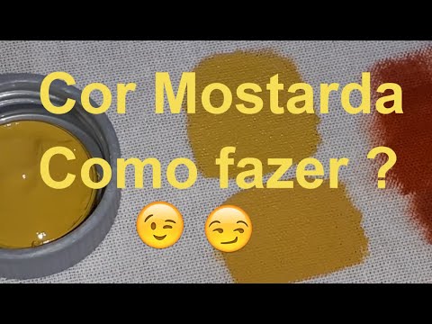 Como fazer a cor Mostarda igual a da Acrilex