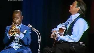 Johnny Cash &amp; Louis Armstrong - Standing on the Corner (Blue Yodel No. 9)