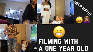 Bloopers: Filming with a one year old ✨😬😂